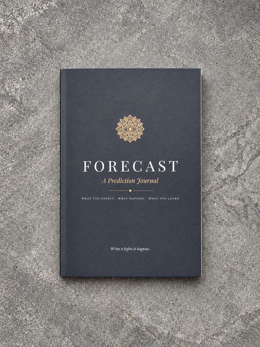 FORECAST: A Prediction Journal, paperback on stone
